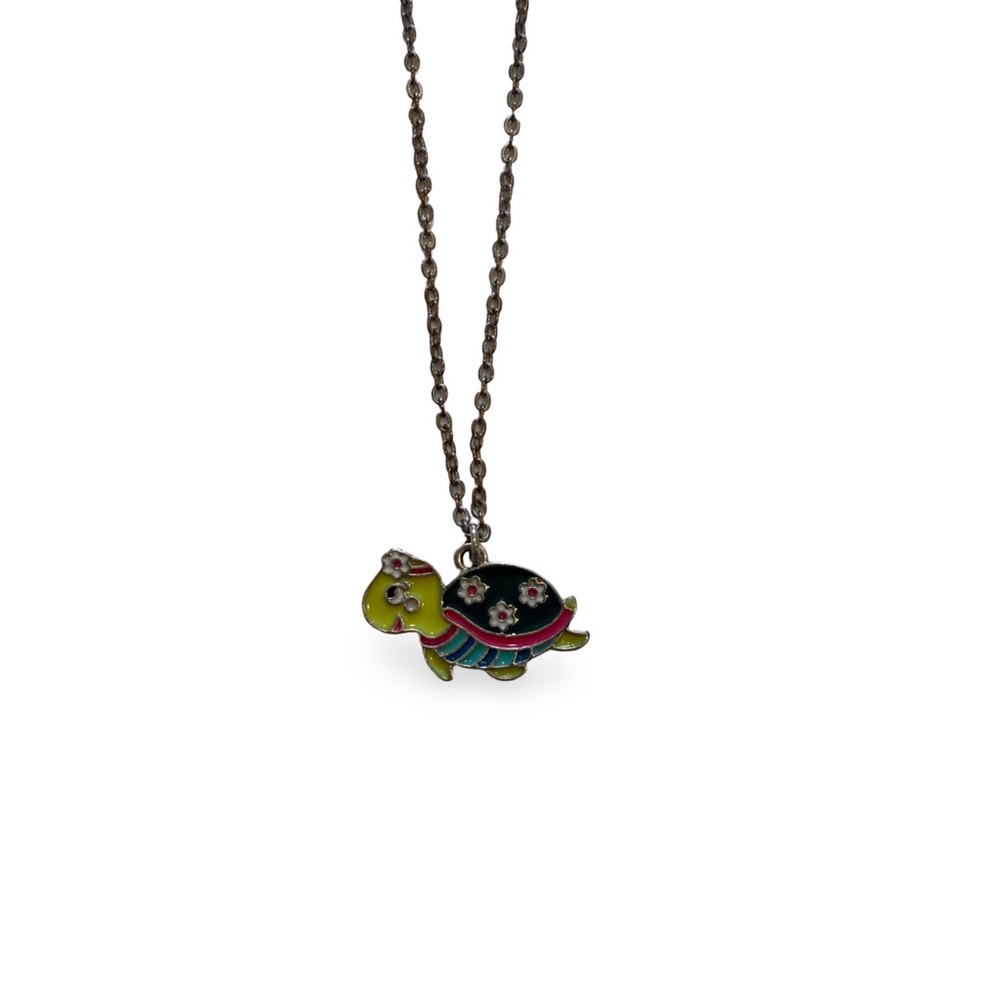 Colorful Turtle Pendant Necklace